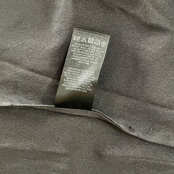 NWT!! NEEDLE & THREAD Embroidered Tulle Dress Graphite Black Ivory Floral Size 6 - Picture 14 of 16